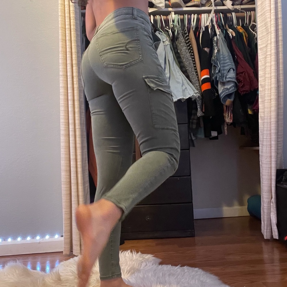Fitted cargo pants American eagle